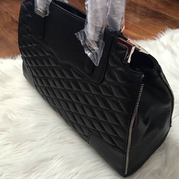 Rebecca Minkoff Black Quilted Leather Satchel - Picture 2 of 4
