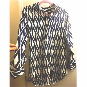 J Crew Make an Offer! Button Down Blouse/Tunic