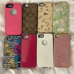 Bundle of 8 IPhone 5/5S cases