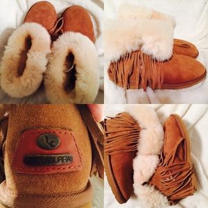 Koolaburra Ankle Fringe Booties