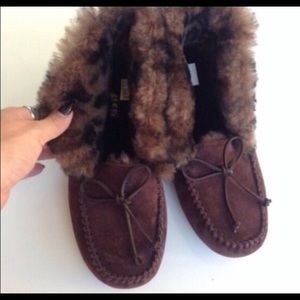 HOLDING! UGG Authentic hi-top moccasins re-poshed