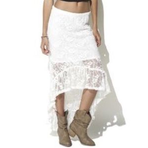 White Lace Skirt