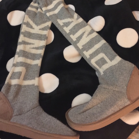Pink Victoria's Secret mukluks medium