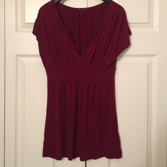 Very sexy wine colored top