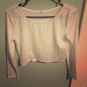 Long sleeve crop top