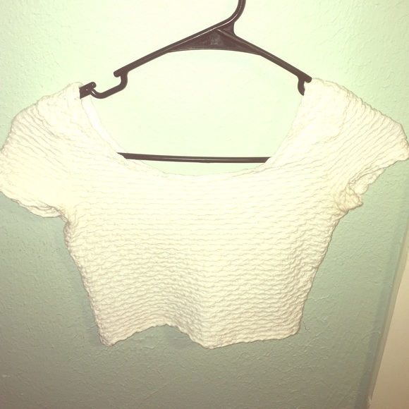 White crop top