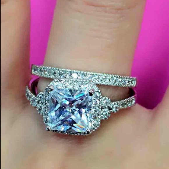 (Size 7) new 2ps silver engagement ring - Picture 3 of 3