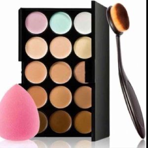 New contours palette + oval + brush + sponge