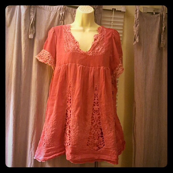 Faded Red Sundance XL Cotton Silk Shirt