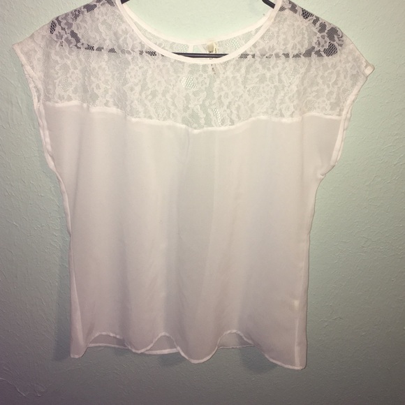 Sheer white shirt