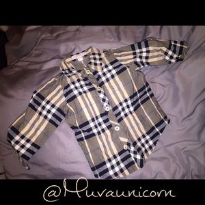 Burberry button down for infant ✨