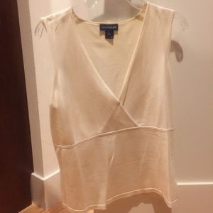 Ann taylor size M cream knit tank