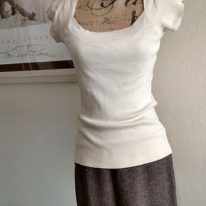 Pretty beige top with ribbon tie