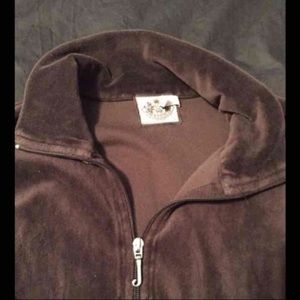 Juicy couture velvet jump suit dark brown