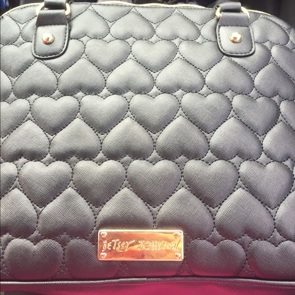 Authentic black hearted Becky Johnson medium size
