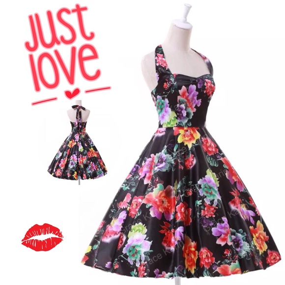 🌺HP 4/1🌺NEW! VINTAGE STYLE SWING DRESS! - Picture 2 of 3