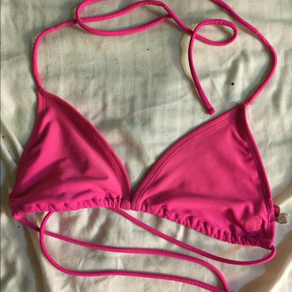 Dark pink medium string bikini no bottom