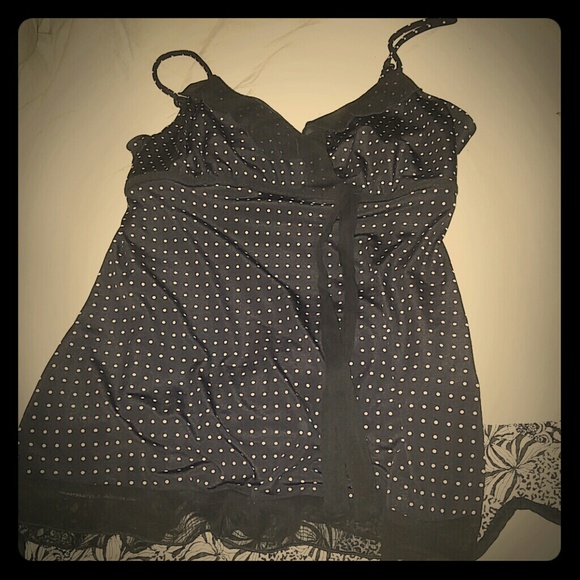 maurices polka dot sspaghetti tank - Picture 1 of 2