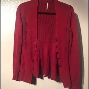 Burgundy cardigan
