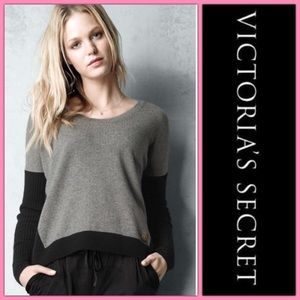 VICTORIA'S SECRET CASHMERE GREY SWEATER