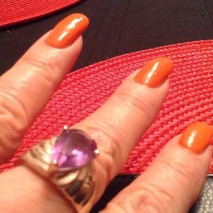 Sterling silver amethyst ring