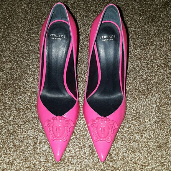 versace pink heels