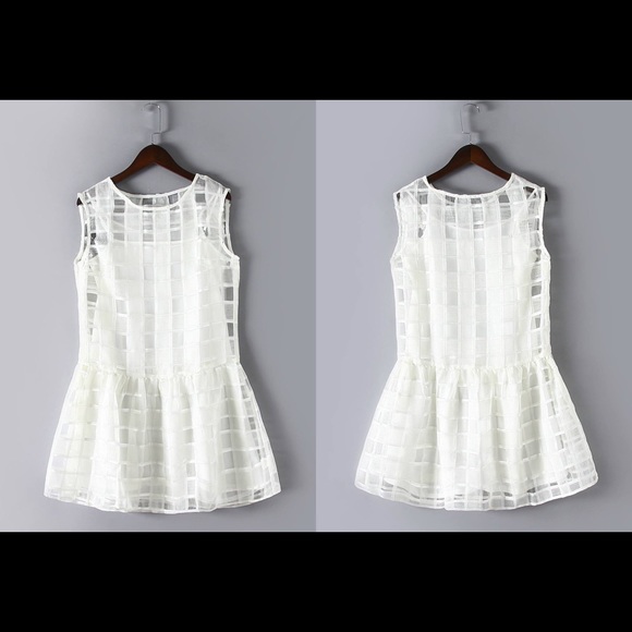 white cute dress