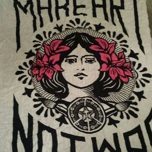 Make Art Not War OBEY scarf