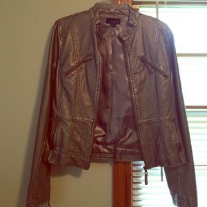 Forever 21 metallic silver jacket