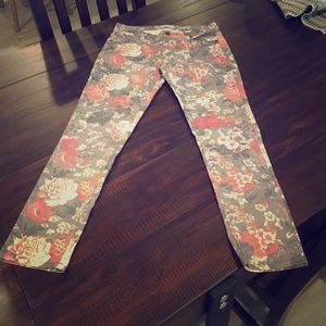 New York and Company Floral Skinny Jeans