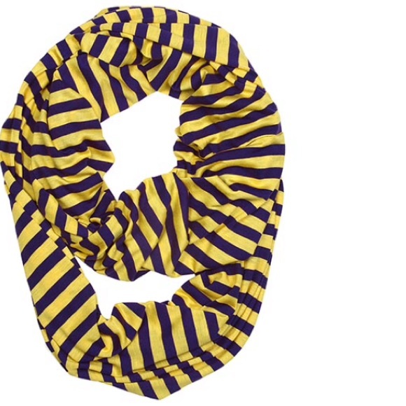 Super cute cotton yellow & blue infinity scarf