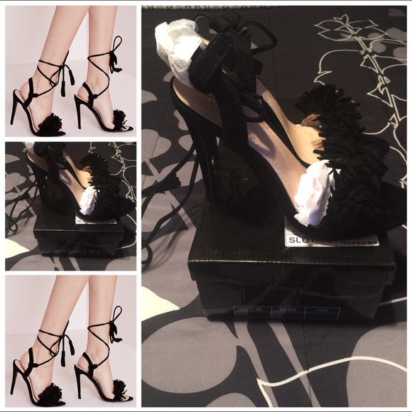 Black Heeled Sandals