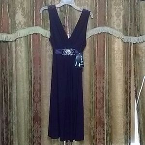 Medallion belt buckle dress