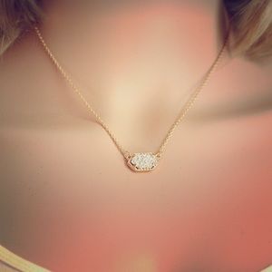 2 Kendra Scott inspired necklaces BLUE AND SILVER