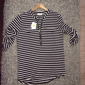 Stripped Calvin Klein 3/4 sleeve Top