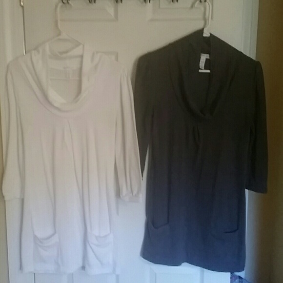2 adorable tops with front pockets
