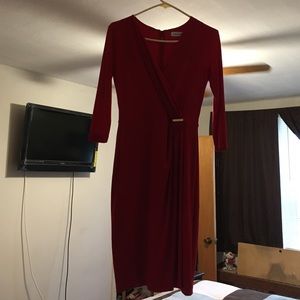 Calvin Klein red semi formal/evening dress