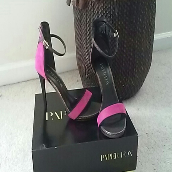 paper fox shoes high heels poshmark