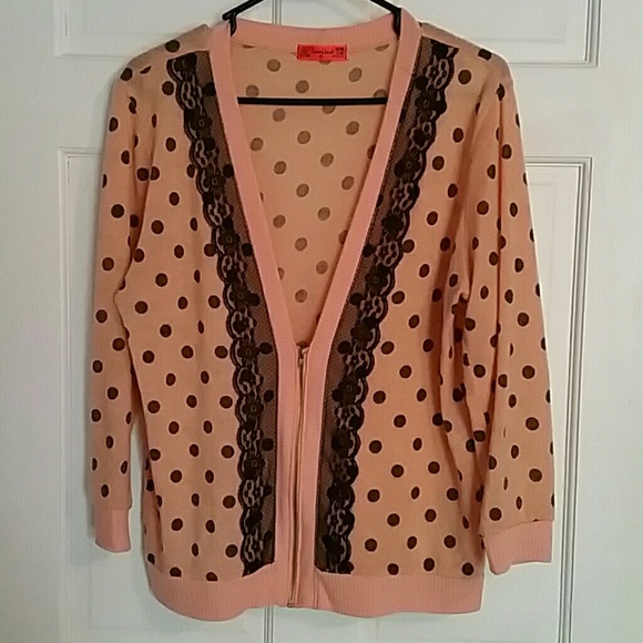 Peach cardigan