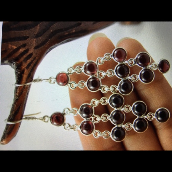 new! Silver plated Red Onyx
