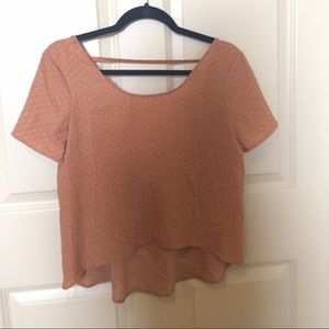 Brown triangle Flowy Boxy Shirt