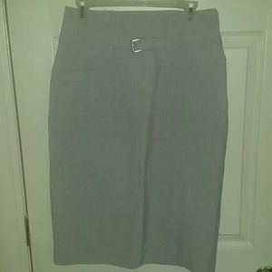 Heather gray , lined pencil skirt