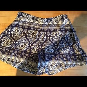 Blue and White Shorts