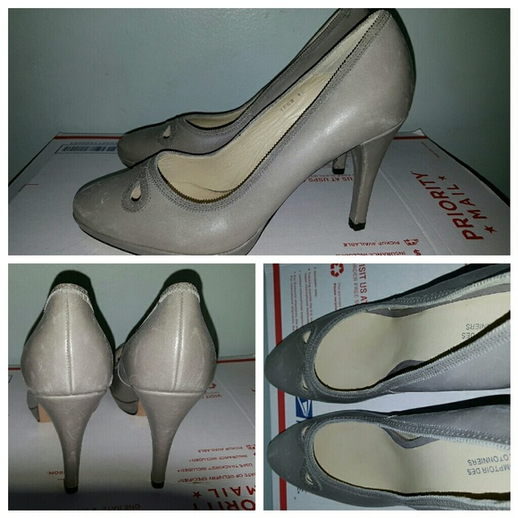Comptoir des cotonniers gray platform pumps 40 - Picture 3 of 4
