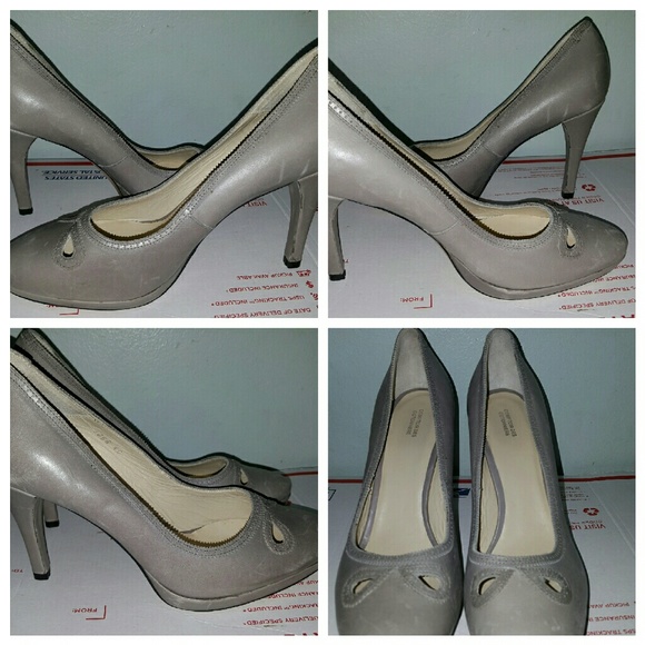 Comptoir des cotonniers gray platform pumps 40 - Picture 4 of 4