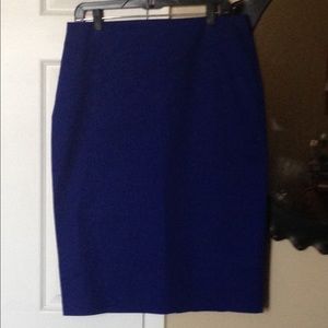 Blue Pencil Skirt