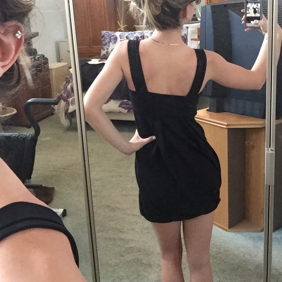 Medium little black bubble dress with bow top! - Picture 3 of 4
