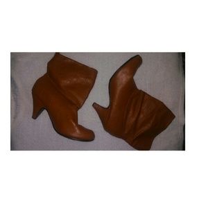Tan booties