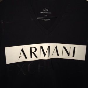 Armani Exchange Short sleeve V Neck