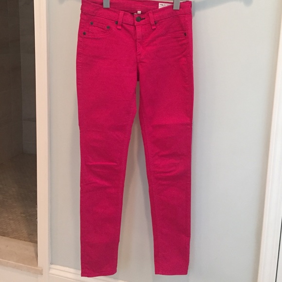 rag & bone pink legging jean
